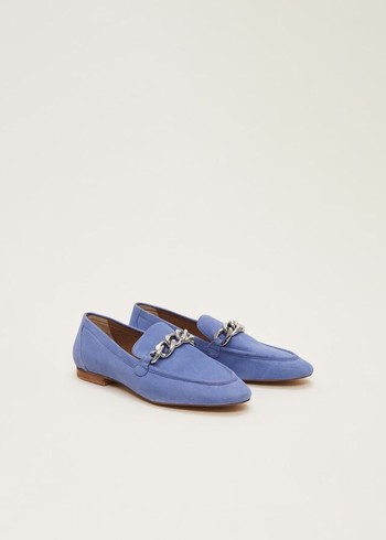 Phase Eight Chain Detail Flats Blue Australia | TX4795210